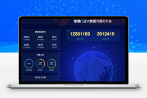 M1227 图表分析网页模版 大数据可视化大屏电子沙盘合集
